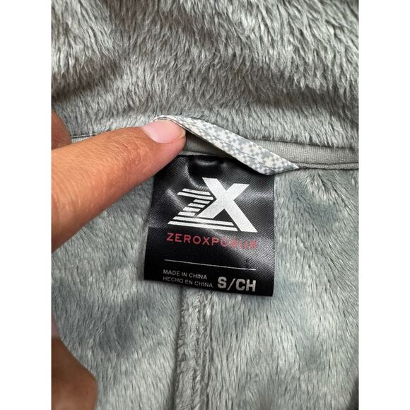 ZeroXposur Gray Hooded Zip Jacket Small Fleece Lined Winter Coat - Picture 10 of 10
